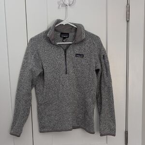 Patagonia Women's Zip-Up Sweater in Heather Gray